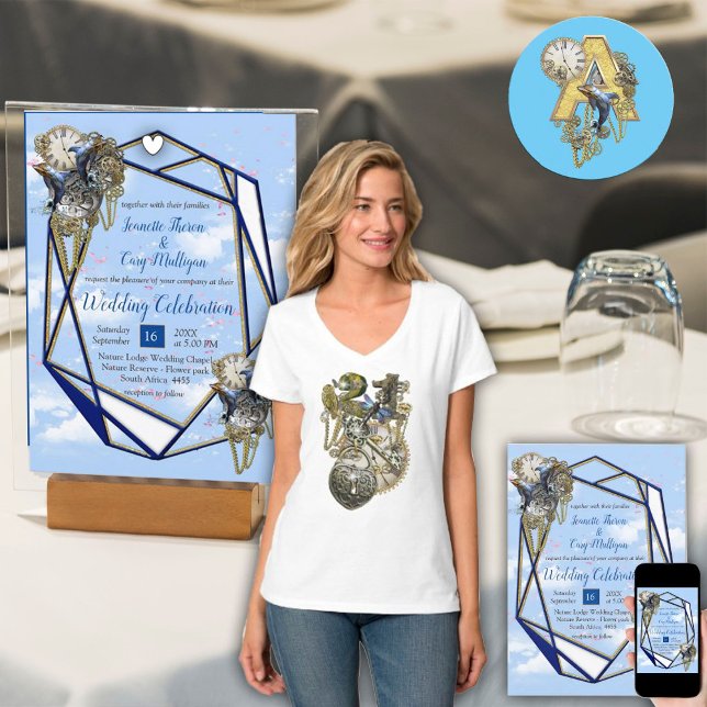 Steampunk Timeless Wedding Party cards & gifts (Steampunk Timeless Wedding Party cards & gifts)