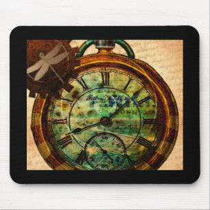 Steampunk Timepiece Mouse Pad