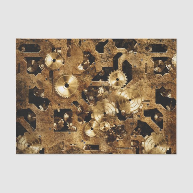 Steampunk Tissue Paper (Front)