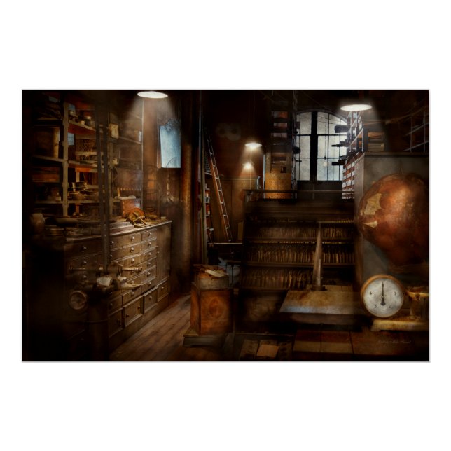 Steampunk - Tool room of a mad man Poster (Front)