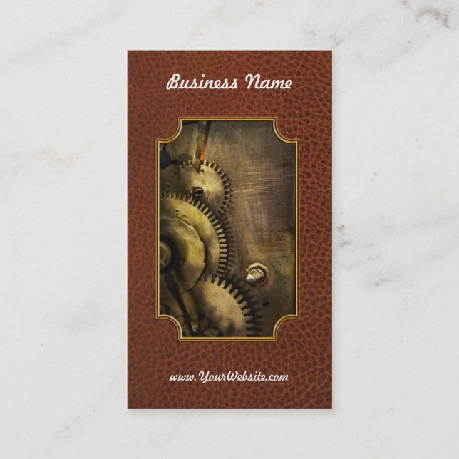 Steampunk - Toothy Business Card (Front)