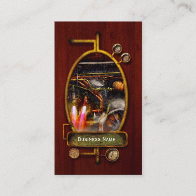 Steampunk - Train - The super express Business Card (Front)