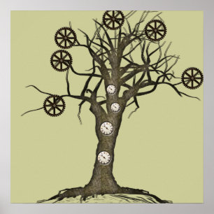 steampunk tree poster