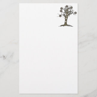 steampunk tree stationery