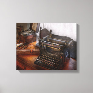 Steampunk - Typewriter - The secret messenger Canvas Print