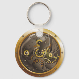 Steampunk Uhr Key Ring