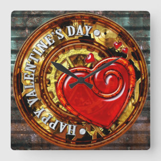 Steampunk Valentine 1 Wall Clock Options