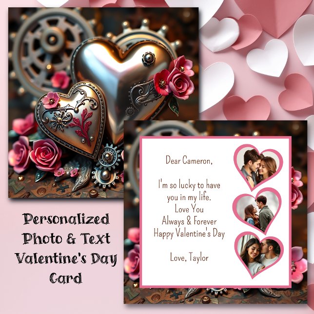 Steampunk Valentine's Day | Floral Photo Template (Creator Uploaded)