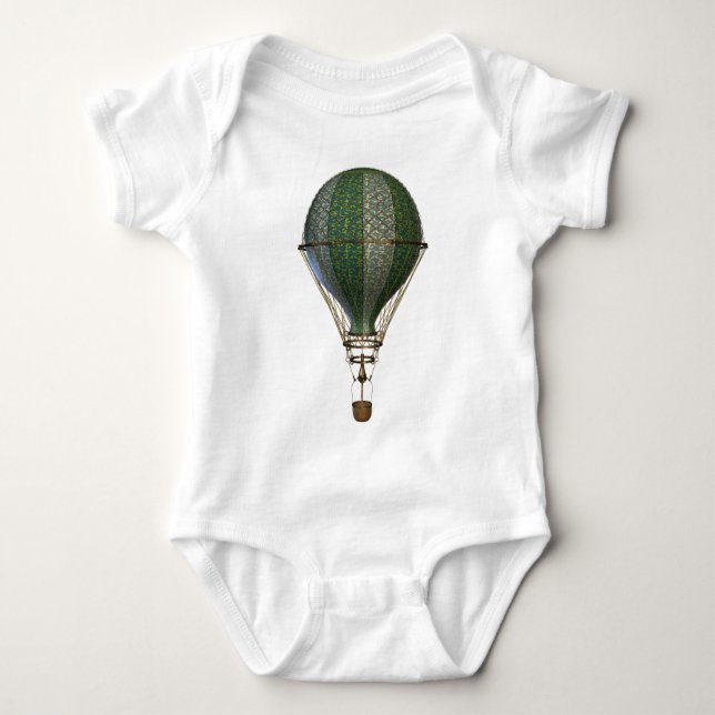 Steampunk Victorian Balloon Baby Bodysuit (Front)