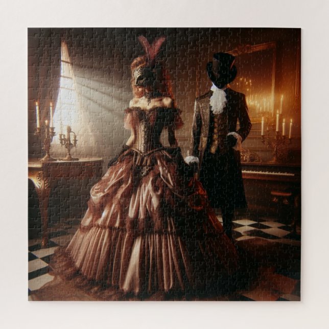 Steampunk Victorian Fantasy Art Masquerade  Jigsaw Puzzle (Vertical)