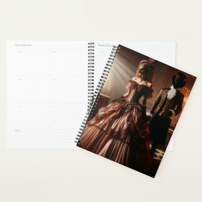 Steampunk Victorian Fantasy Art Masquerade  Planner (Display)