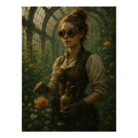 Steampunk Victorian Gardener Art
