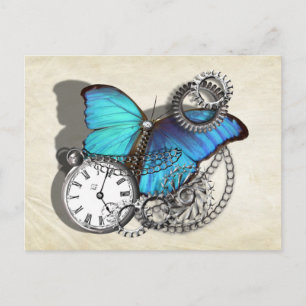 Steampunk Victorian Gears Postcard
