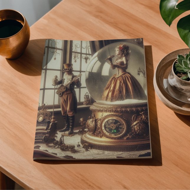 Steampunk Victorian Music Snow Globe Performers Tissue Paper (Creator Uploaded)