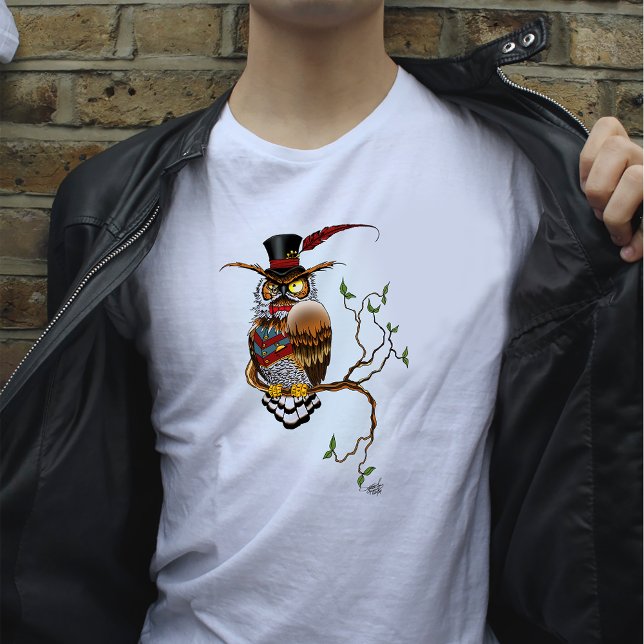 Steampunk Victorian Owl T-Shirt (Creator Uploaded)