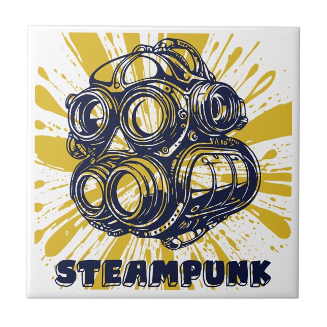 Steampunk Vintage Art - Decorative Tiles (Front)