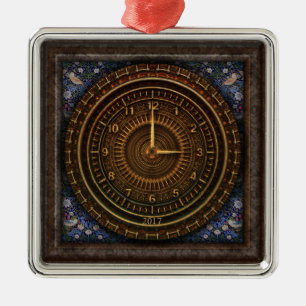 Steampunk Vintage Old-Fashioned Copper Clockwork Metal Tree Decoration