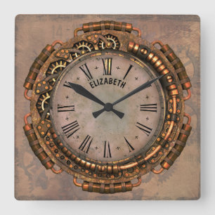 Steampunk Vintage Rusty Art Deco Clock