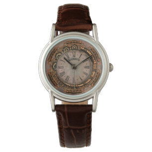 Steampunk Vintage Rusty Art Deco Clock Watch