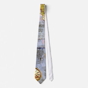 Steampunk Vintage Style Pocket Watch tie