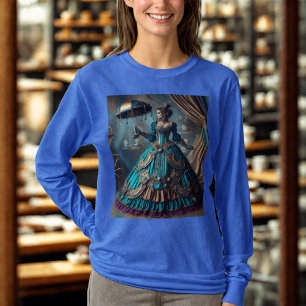 Steampunk Vintage Victorian Lady Circus Performer T-Shirt