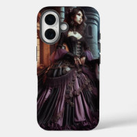 Steampunk Vintage Victorian Purple Lady