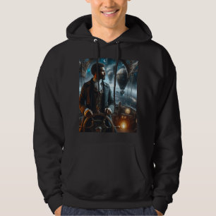 Steampunk Vintage Victorian Space Air Captain Hoodie