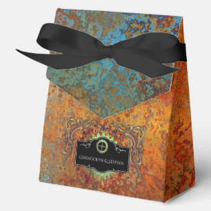 Steampunk Vintage Wedding Personalised Favour Box