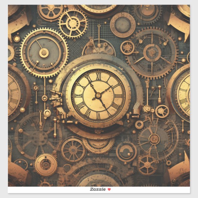 Steampunk Vinyl Sticker (Sheet)