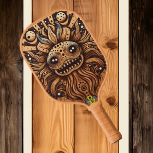 Steampunk Visionary on Pickleball Paddle