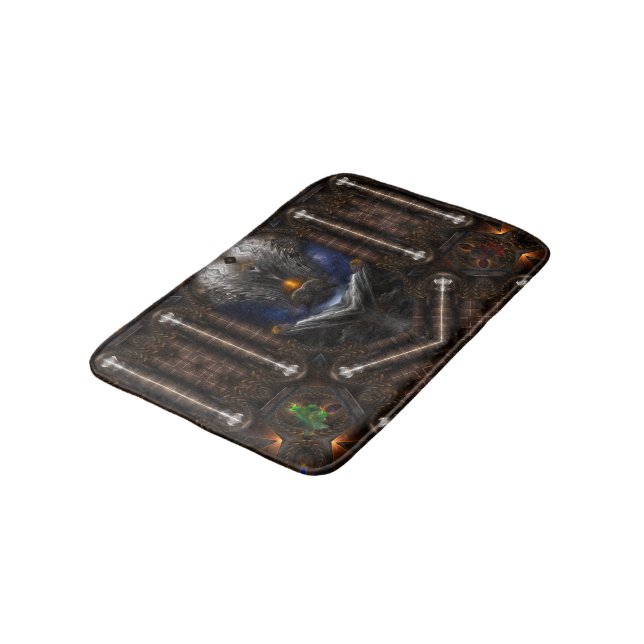 Steampunk Visions Bath Mat (Angled)
