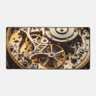 Steampunk watch inner workings desk mat