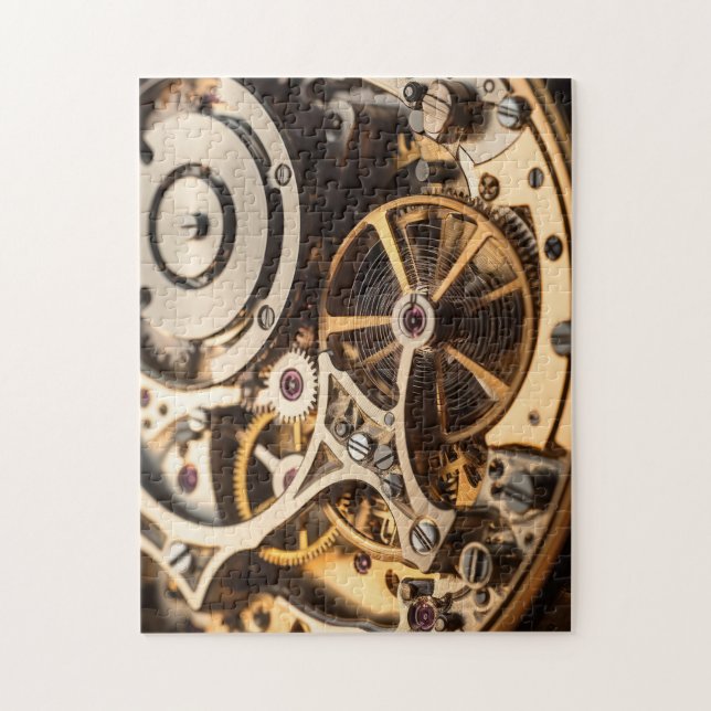Steampunk watch inner workings jigsaw puzzle (Vertical)