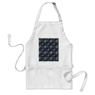 steampunk watch parts - purple print by LeahG Standard Apron