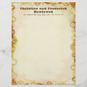 Steampunk Wedding, letterhead