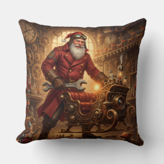 Steampunk Weihnachtsmann Werkstatt Cushion
