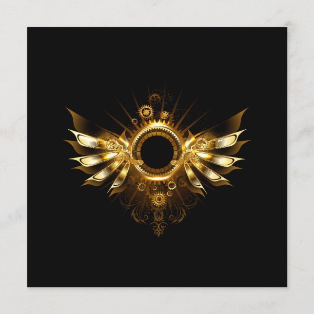 Steampunk wings advice card (Front)