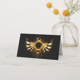 Steampunk wings appointment card