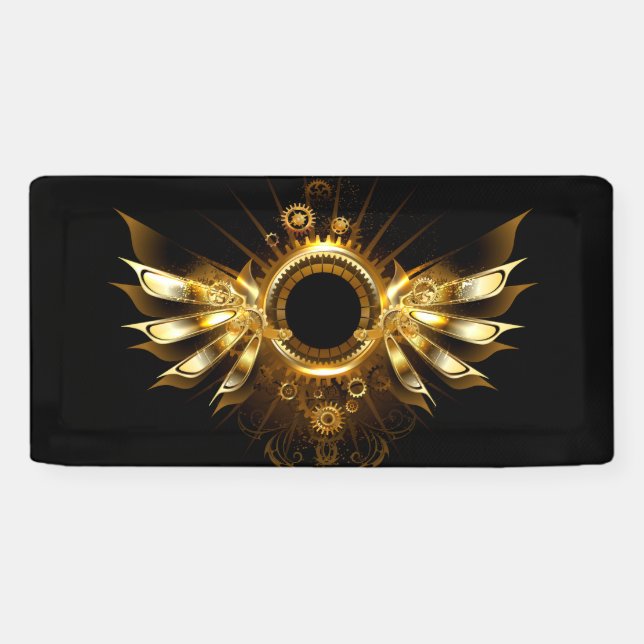 Steampunk wings banner (Horizontal)