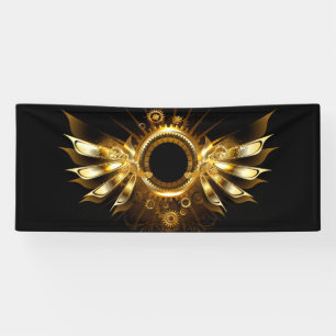 Steampunk wings banner