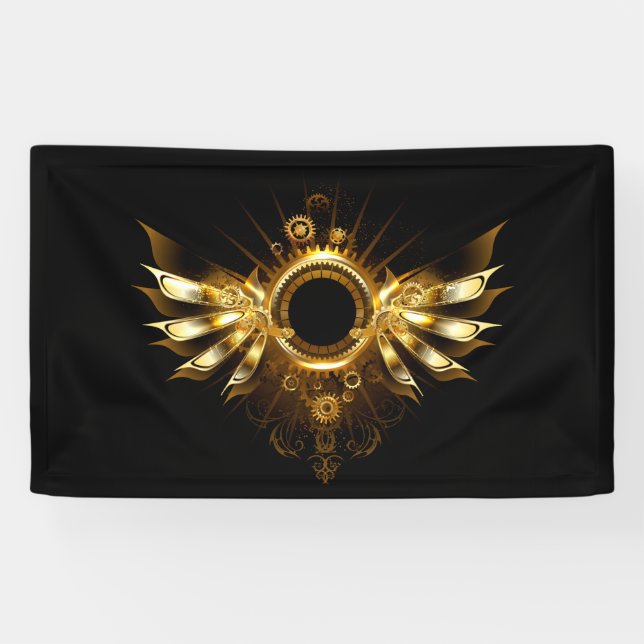 Steampunk wings banner (Horizontal)