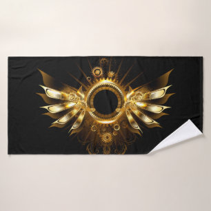 Steampunk wings bath towel