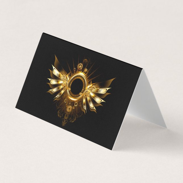 Steampunk wings business card (Front)