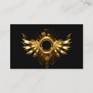 Steampunk wings business card