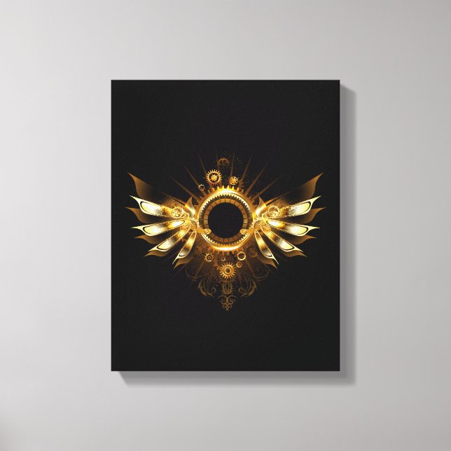 Steampunk wings canvas print (Front)