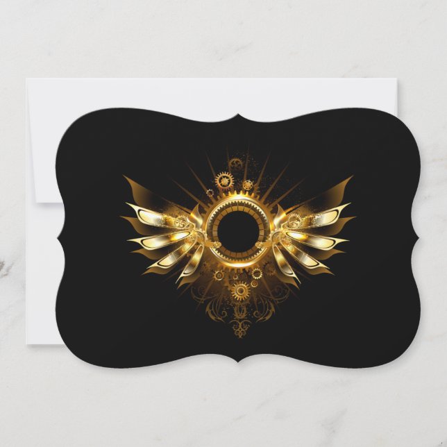 Steampunk wings card (Front)