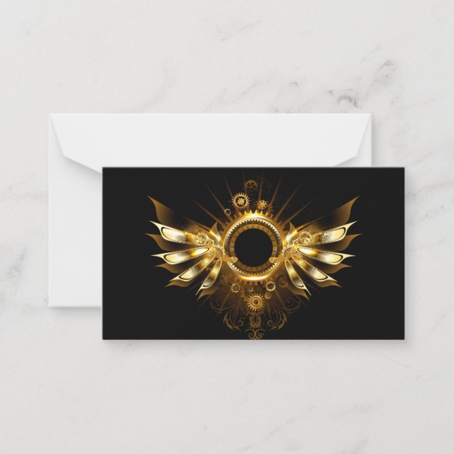 Steampunk wings card (Front)