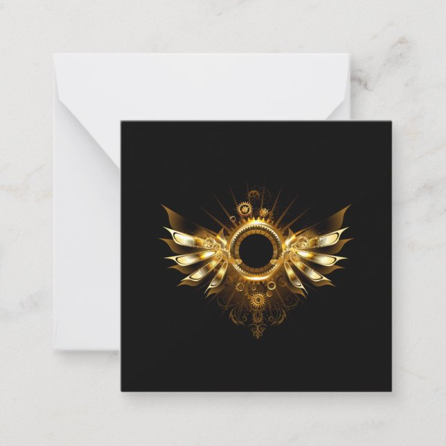 Steampunk wings card (Front)