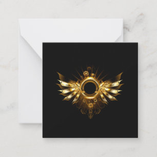 Steampunk wings card