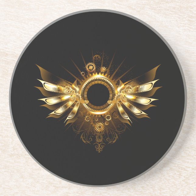 Steampunk wings coaster (Front)